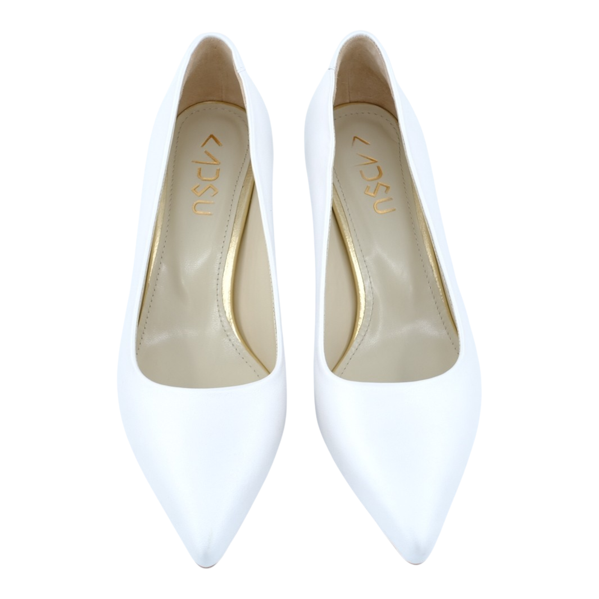 Kadsu Pera Kadın Stiletto Abiye – İnce Ökçe Hakiki Deri - Off White · 6.00 cm
